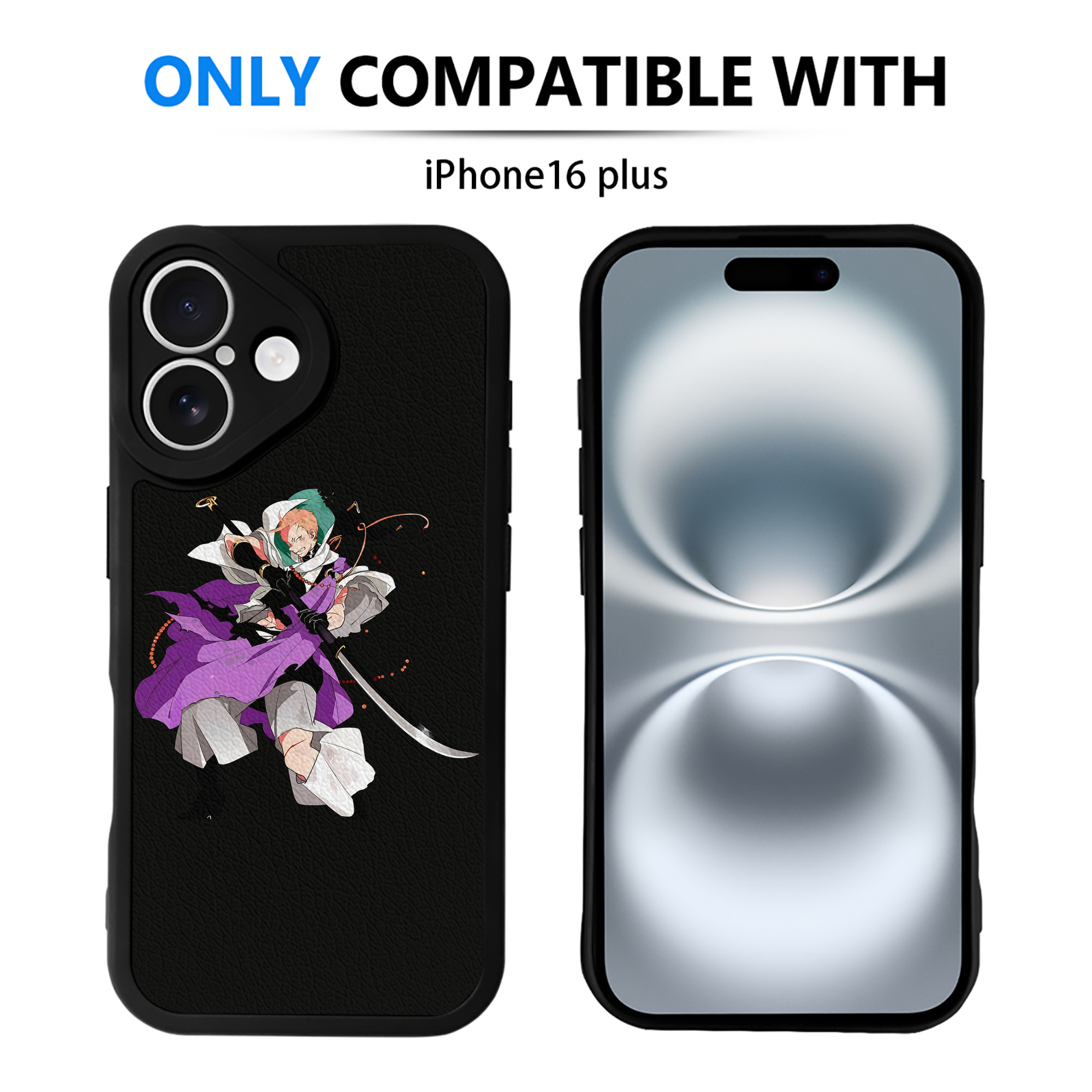 （画像用） 刀剣乱舞 Touken Ranbu 【iPhone 16シリーズ対応】シリコンスマホケース（レザー調） 材質：シリコン
